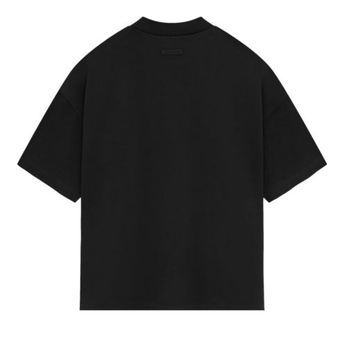 FEAR OF GOD ESSENTIALS HEAVY JERSEY CREWNECK T-SHIRT 'JET BLACK'